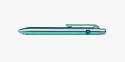 Green Dual Tone Ano Side Click Pen