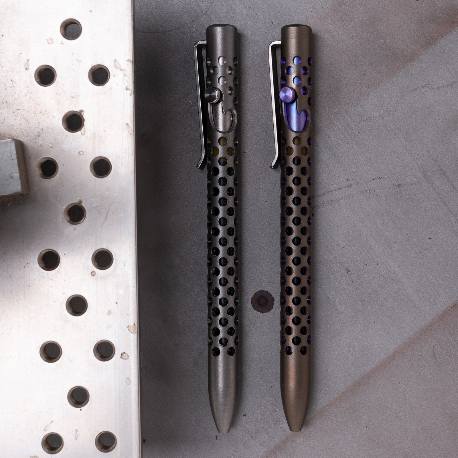 Skeletonized Titanium Bolt Action Pen