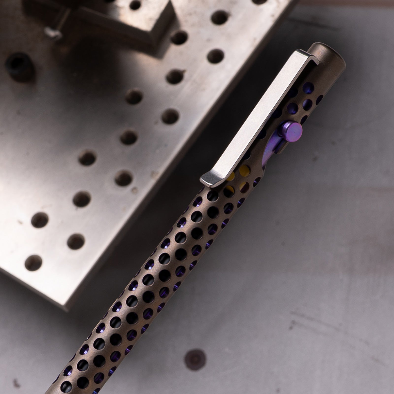 Skeletonized Titanium Bolt Action Pen