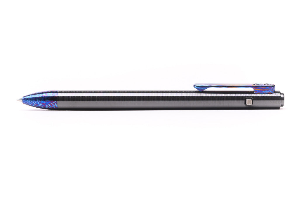 Titanium Damascus Side Click Pens